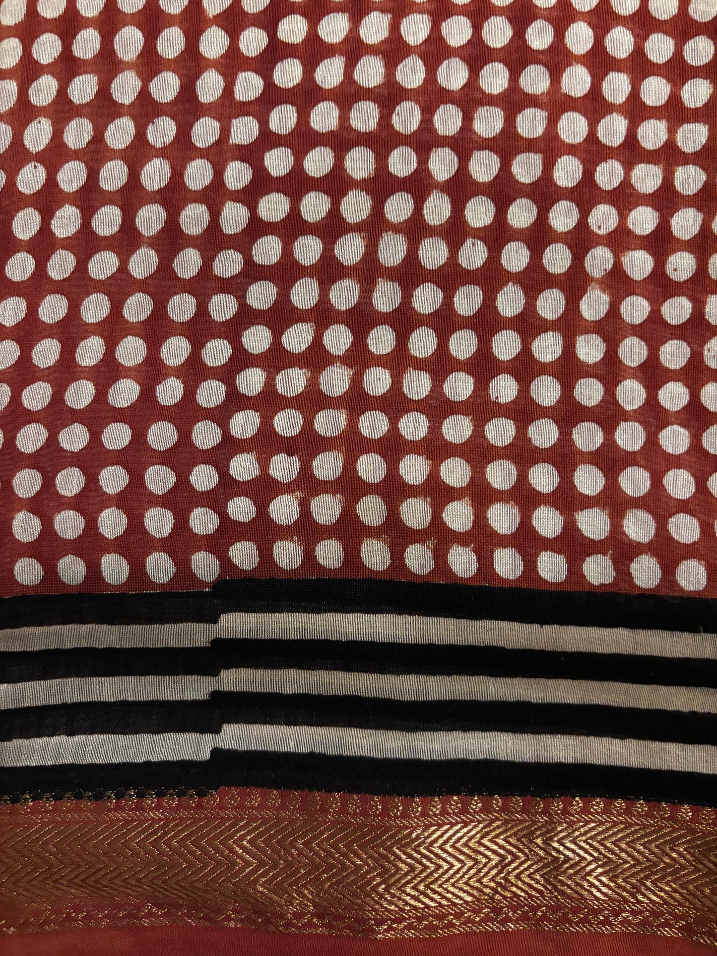 Red Checks Maheshwari Suit