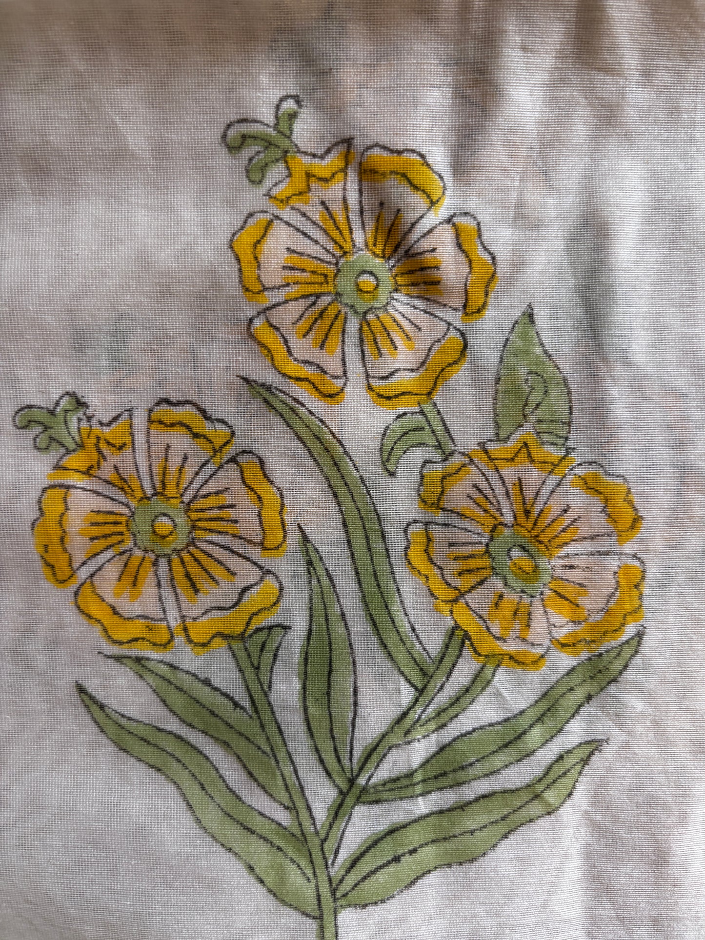 Yellow Mughal Boota Suit