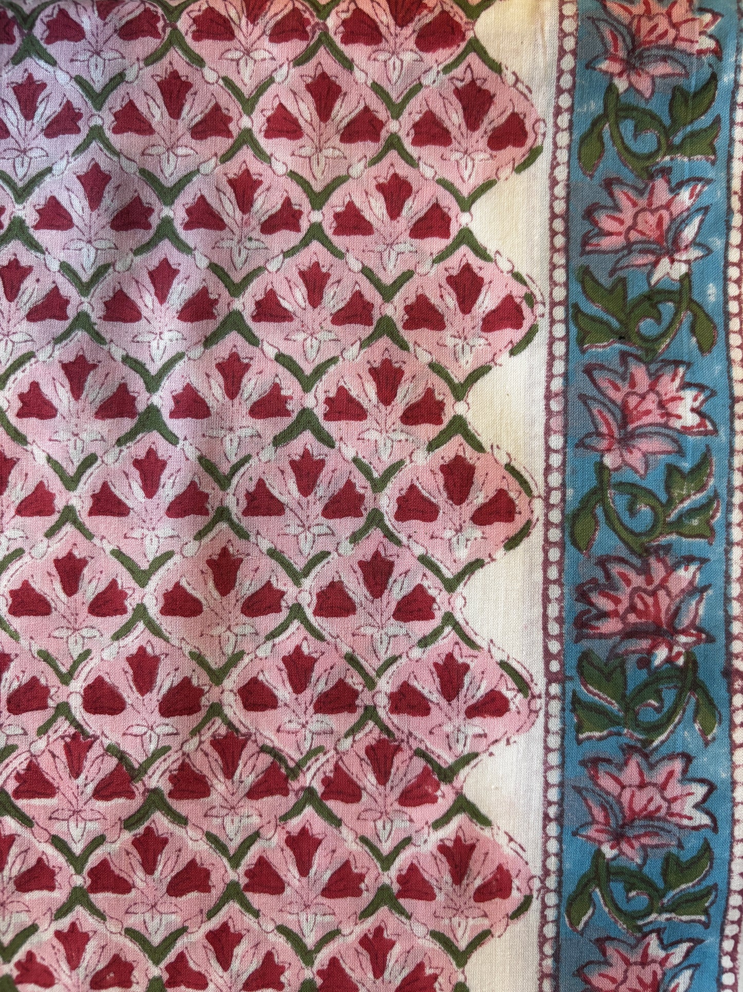 Baby Pink Jaal Fabric