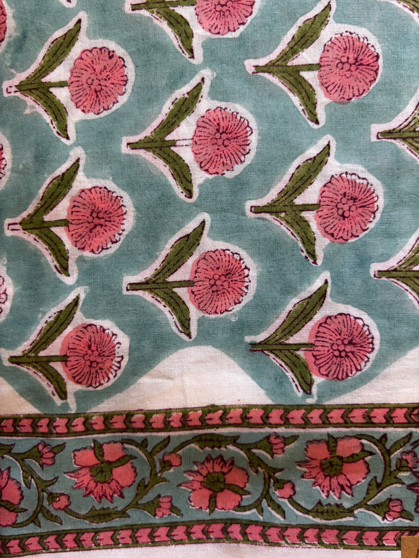 Blue Booti Fabric