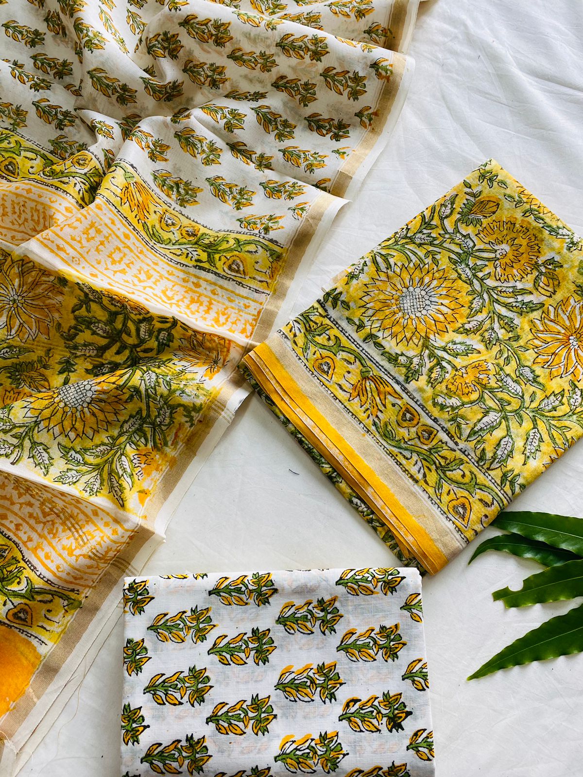 Yellow Chanderi Suit