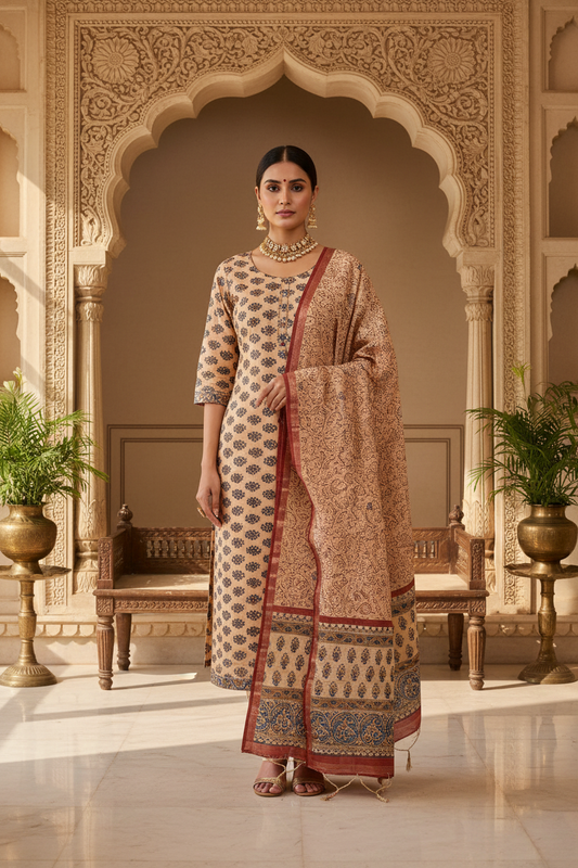 Traditional Chanderi Suit