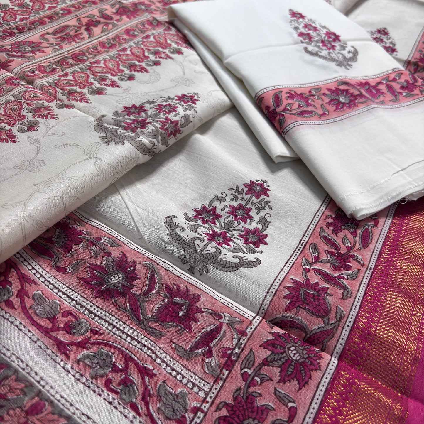 Pink Maheshwari suit