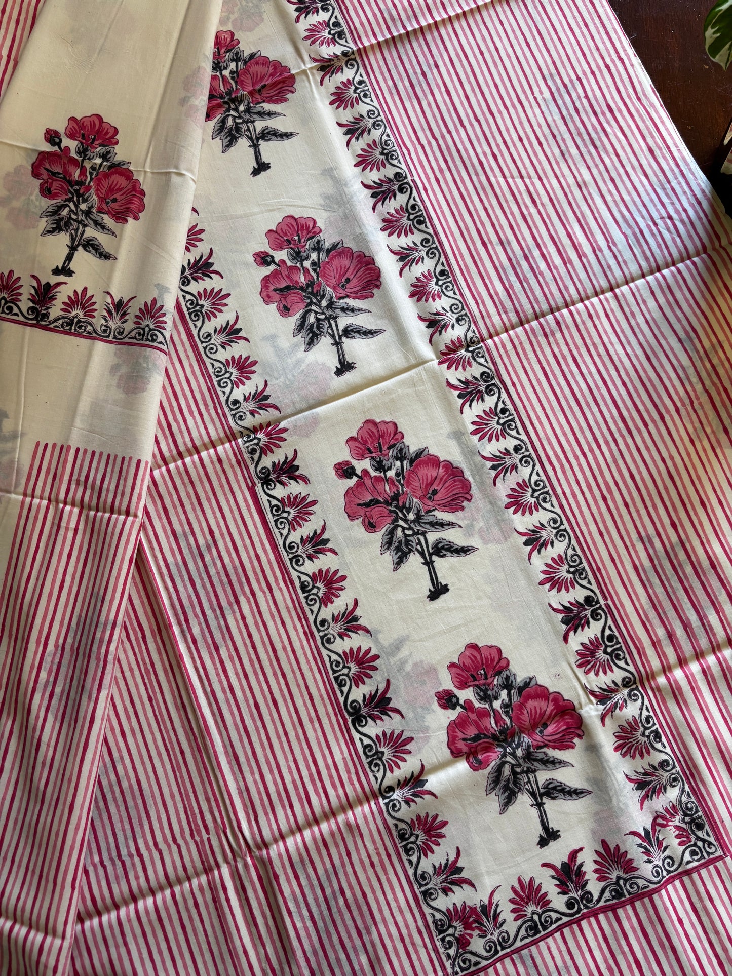 Pink Handblocked Suit