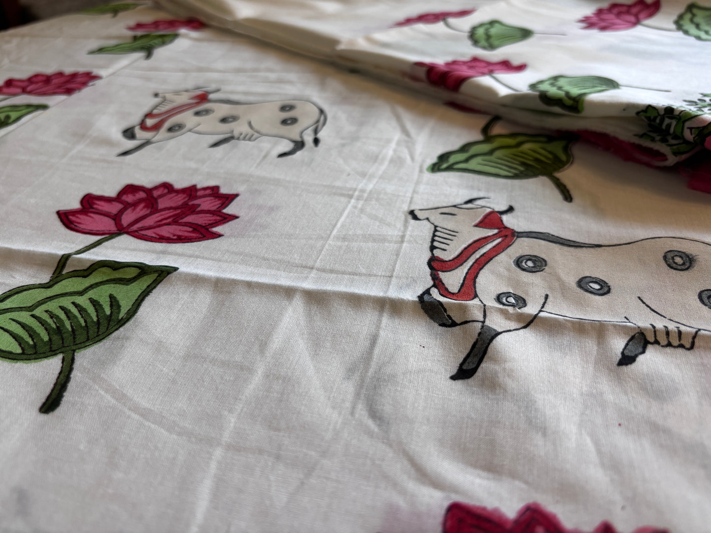 Red Lotus Handblocked Suit