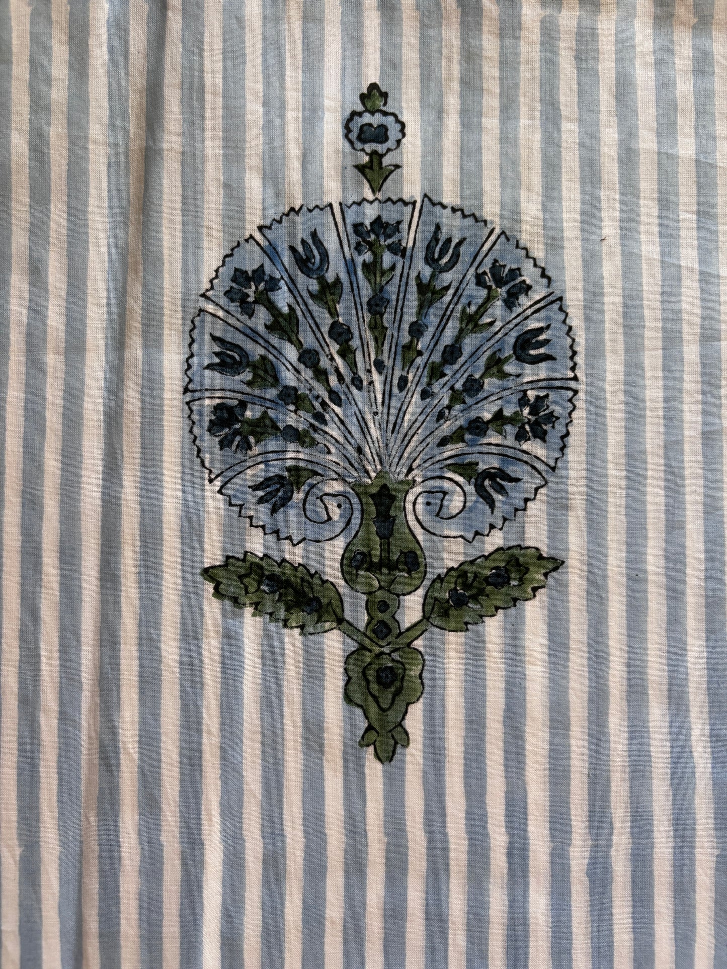 Blue Handblocked Suit