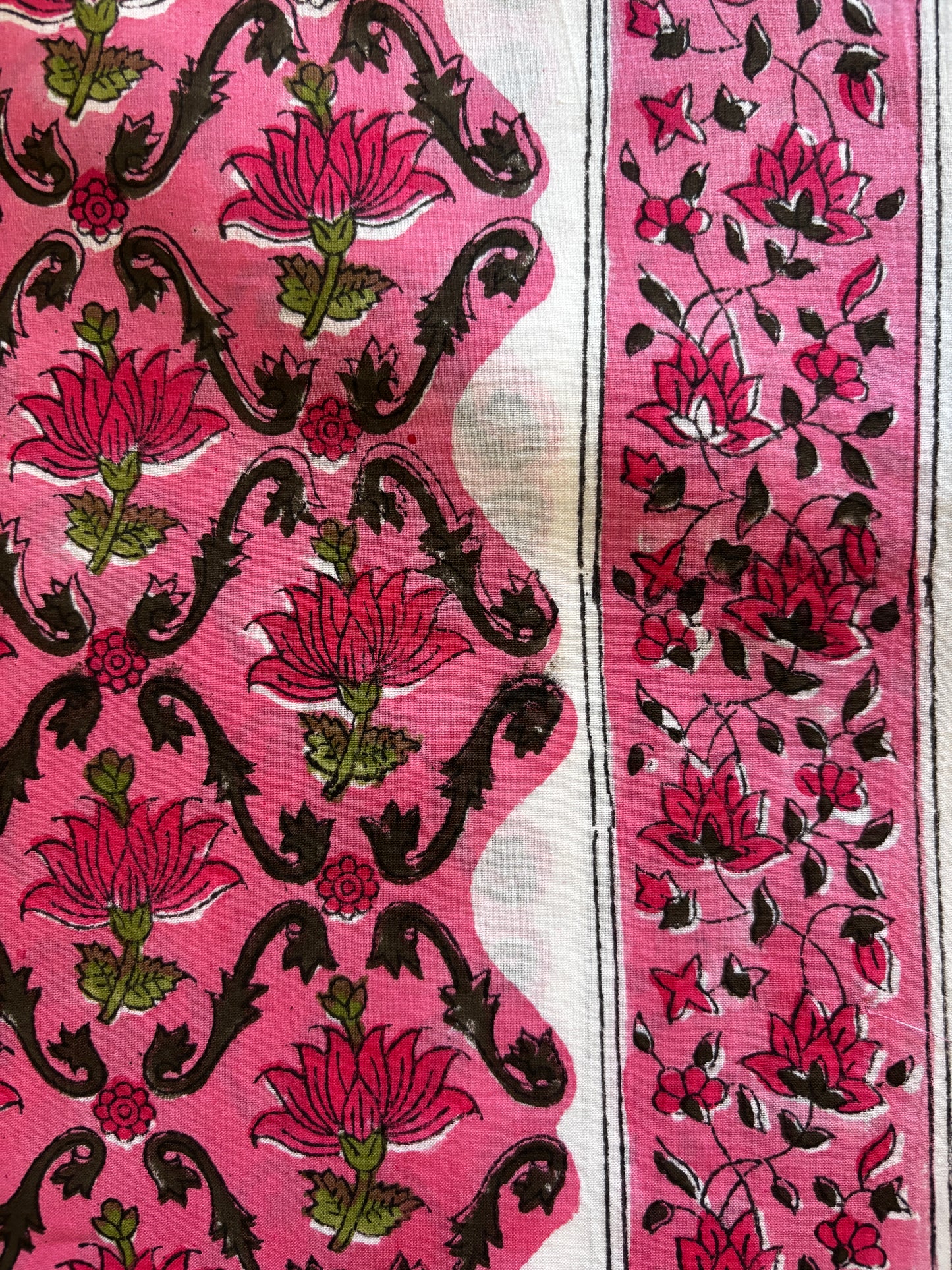 Beige & Pink Chanderi Suit