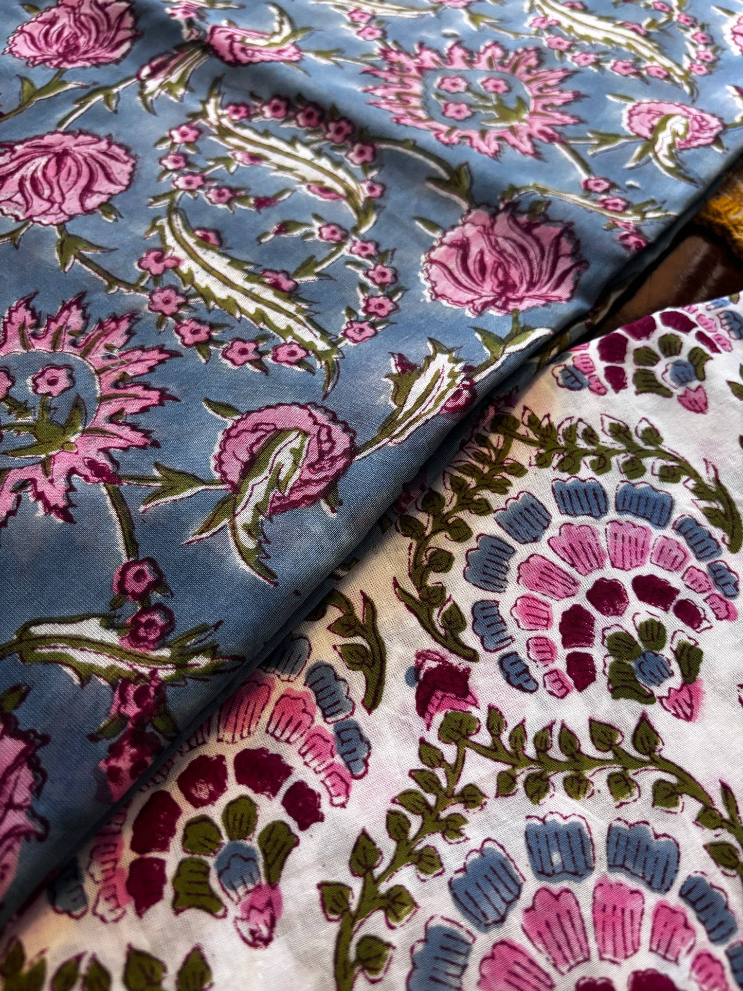 Blue Jaal Chanderi Suit