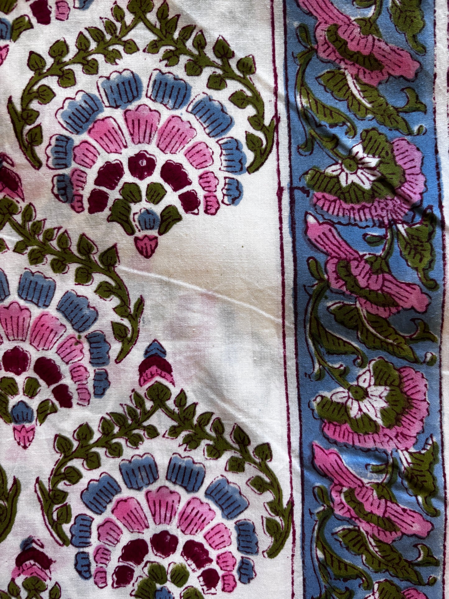 Blue Jaal Chanderi Suit