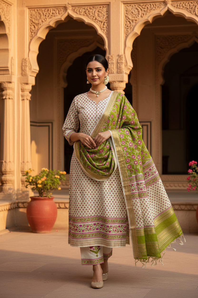 Ivory Maheshwari suit