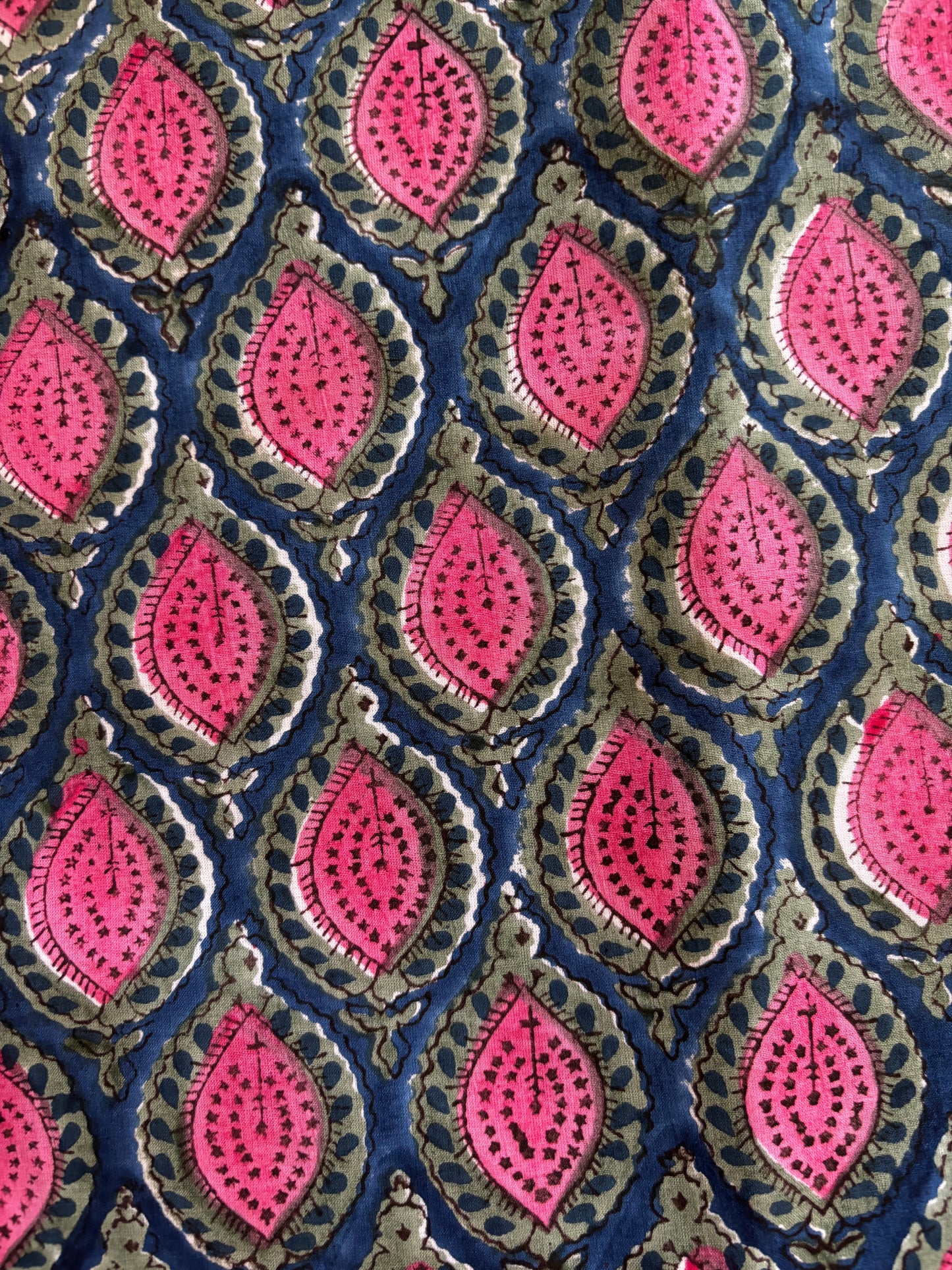 Deep Blue Handblocked Suit