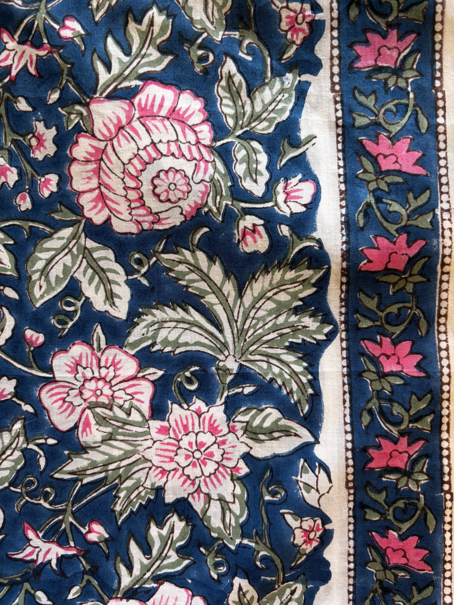 Deep Blue Handblocked Suit