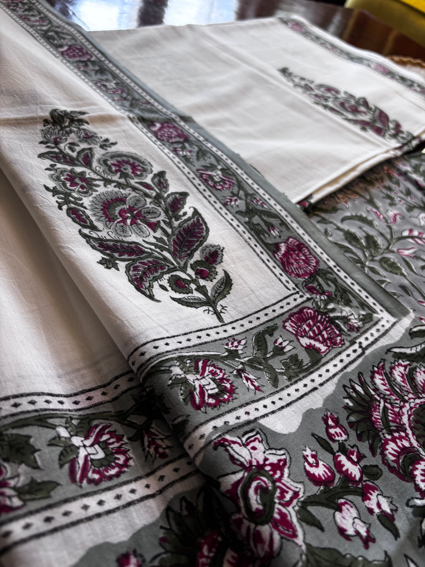 Grey Jaal Mul Cotton Suit