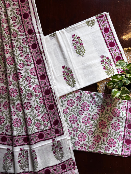 Pink Jaal Mul Cotton Suit