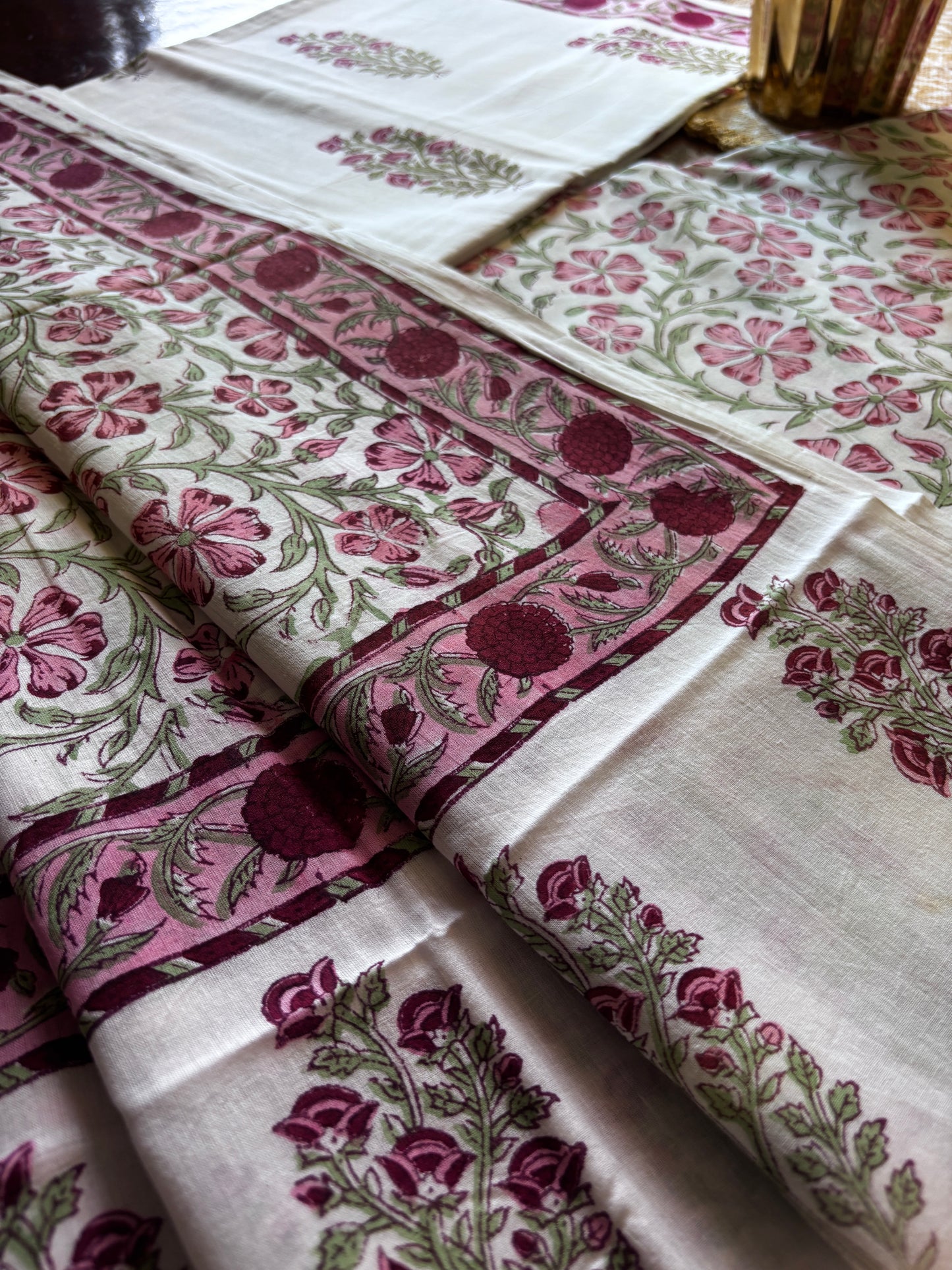 Pink Jaal Mul Cotton Suit