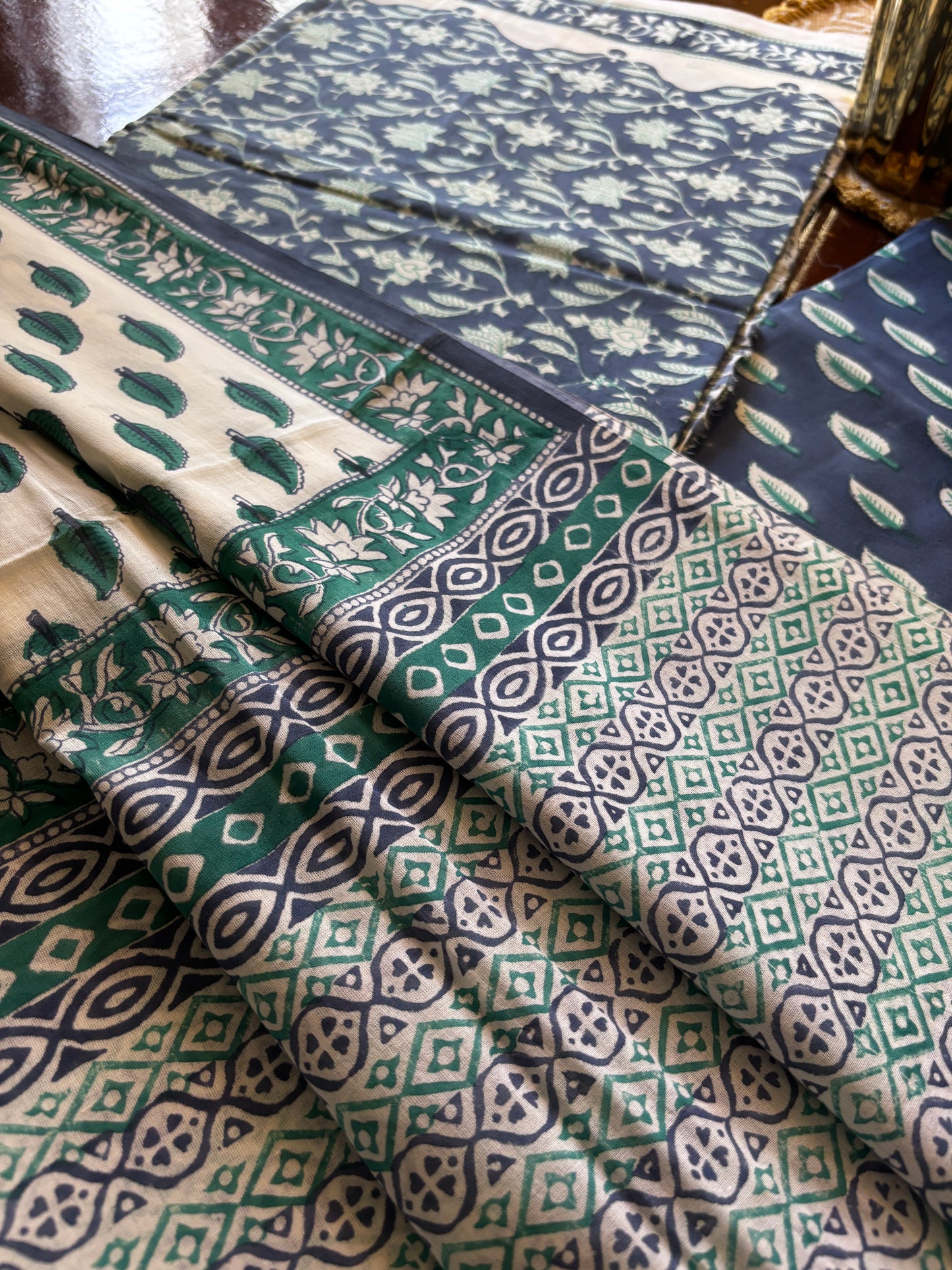 Indigo Mul Cotton Suit