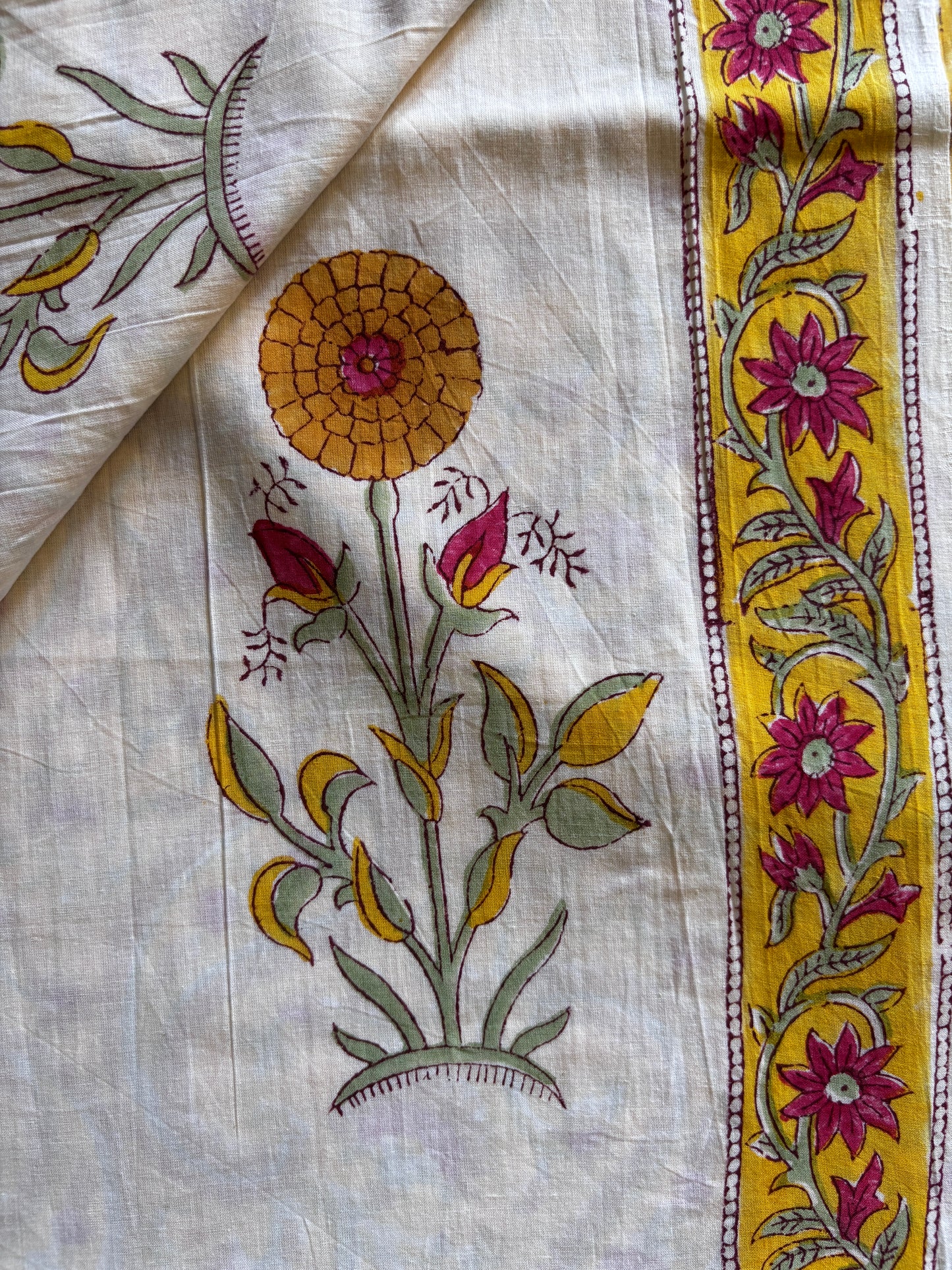 Yellow Paisley Mul Cotton Suit