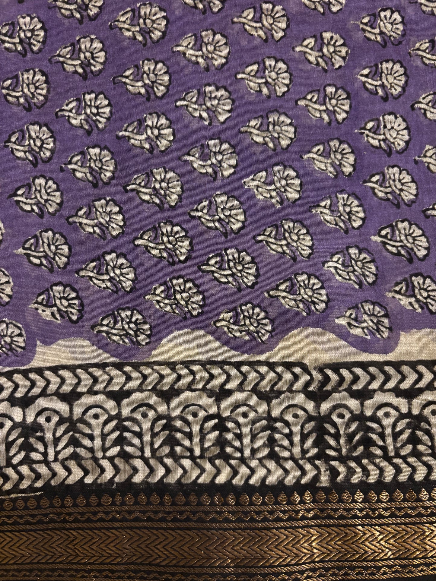 Purple Booti Maheshwari Suit