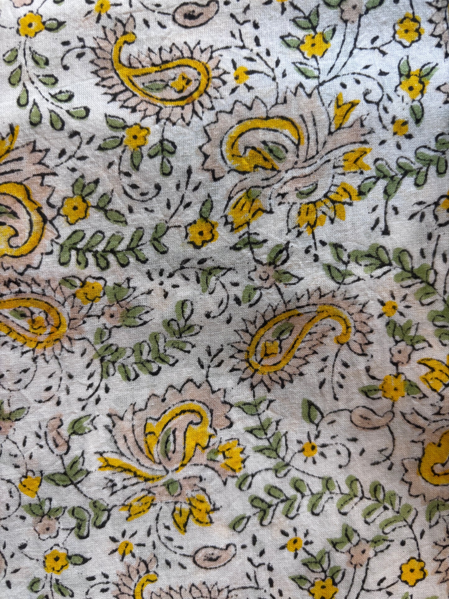 Yellow Mughal Boota Suit