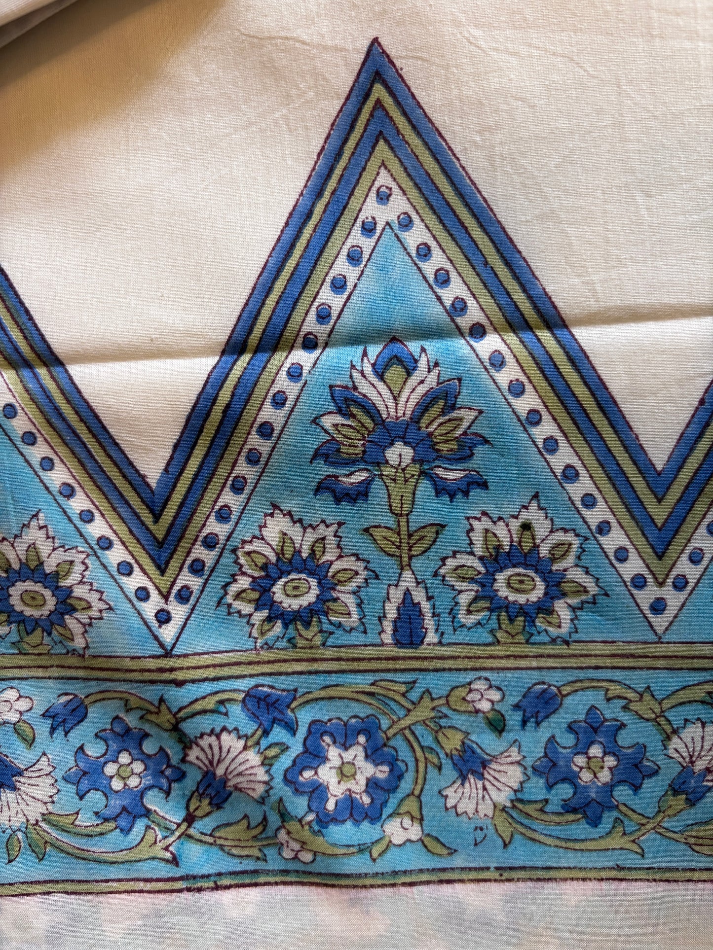 Blue Traingle Chanderi Suit