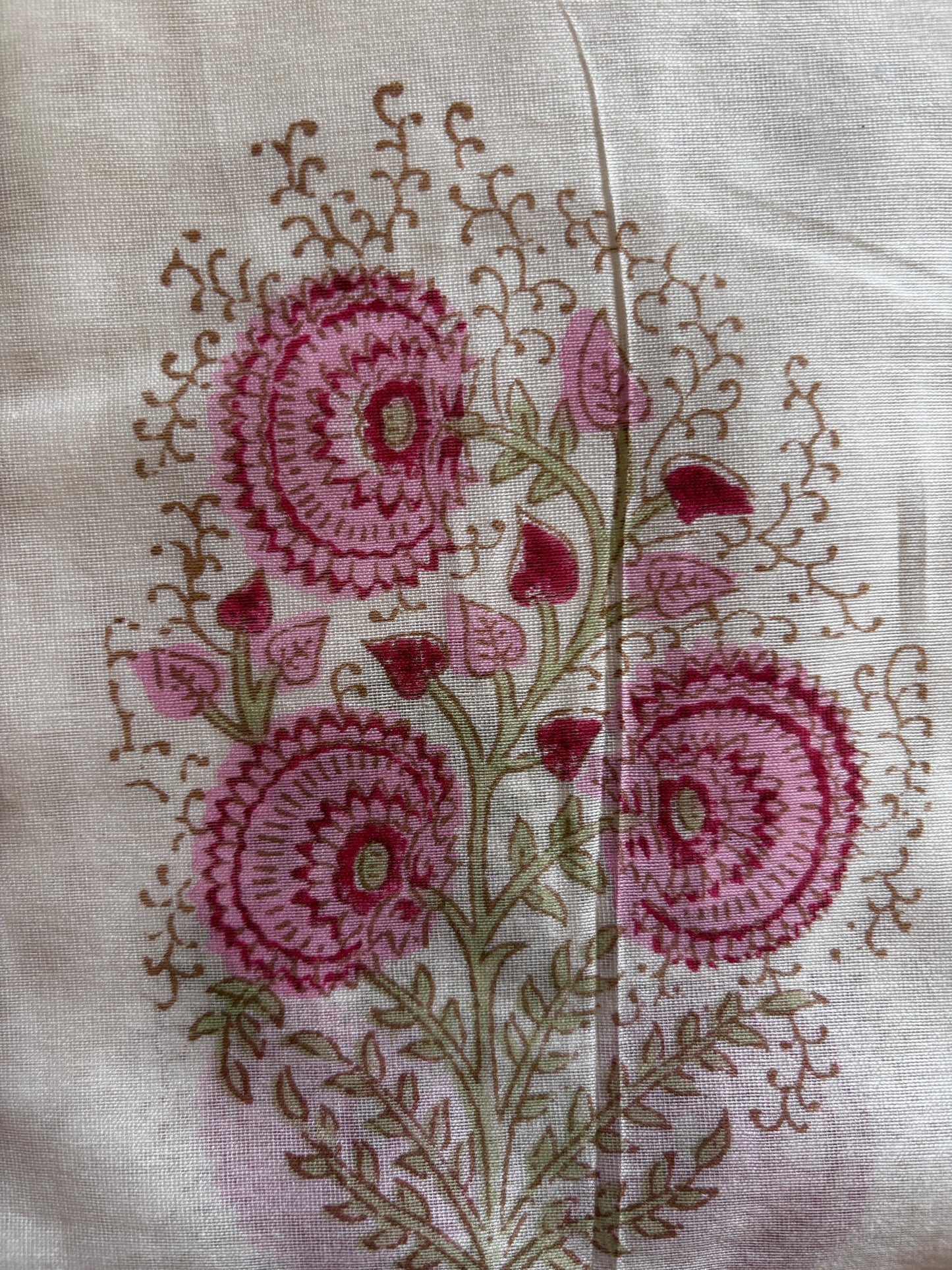 Pink Mughal Booti Chanderi Suit