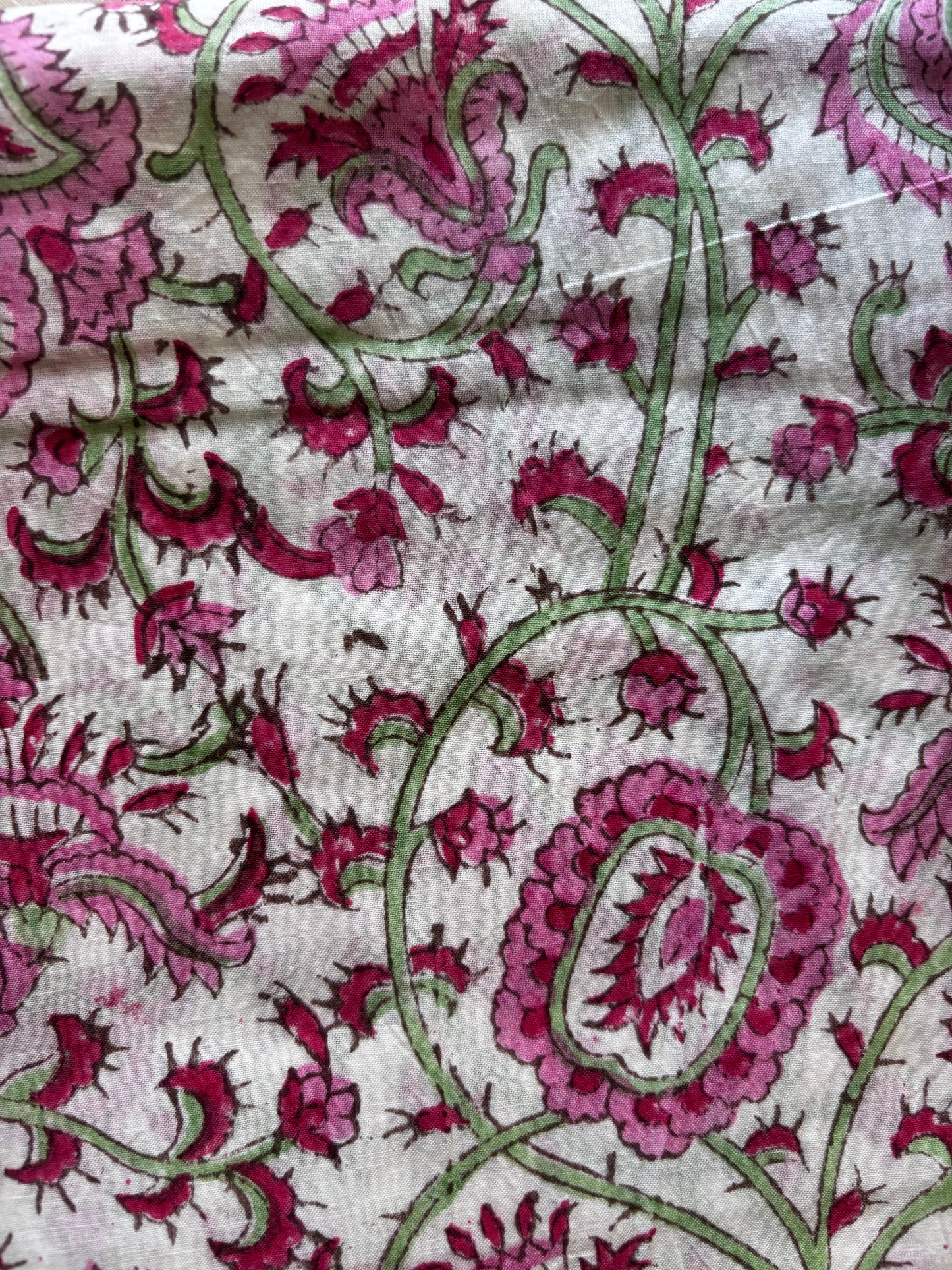 Pink Mughal Boota Chanderi Suit