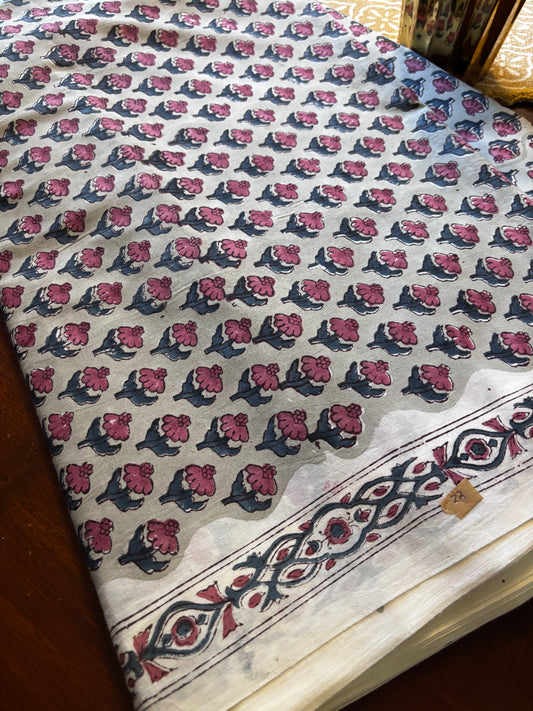 Grey Booti Fabric