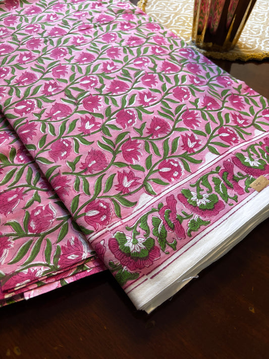 Pink Jaal Fabric