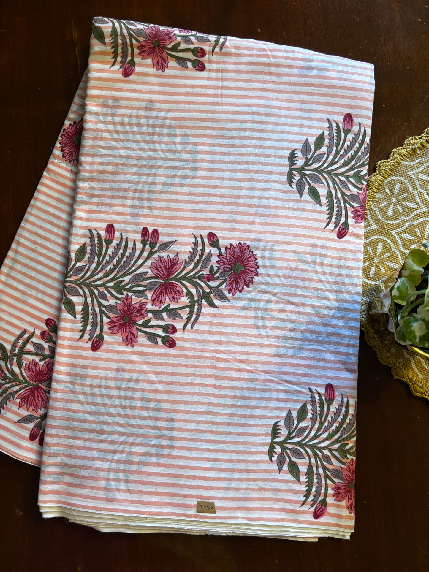 Orangish peach Stripes