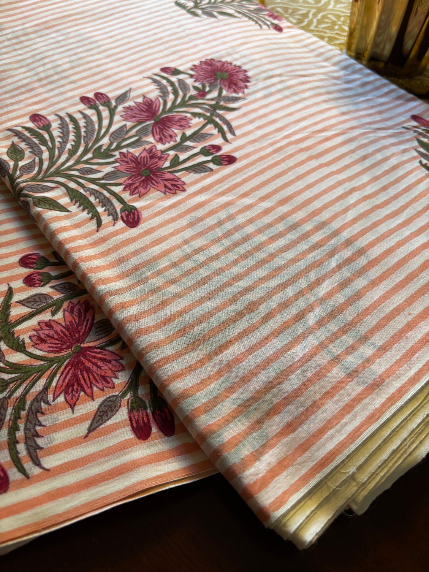 Orangish peach Stripes